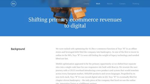 數字產品開發者dawson andrews 個人網站設計